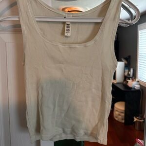 SKIMS cotton rib tank in bone